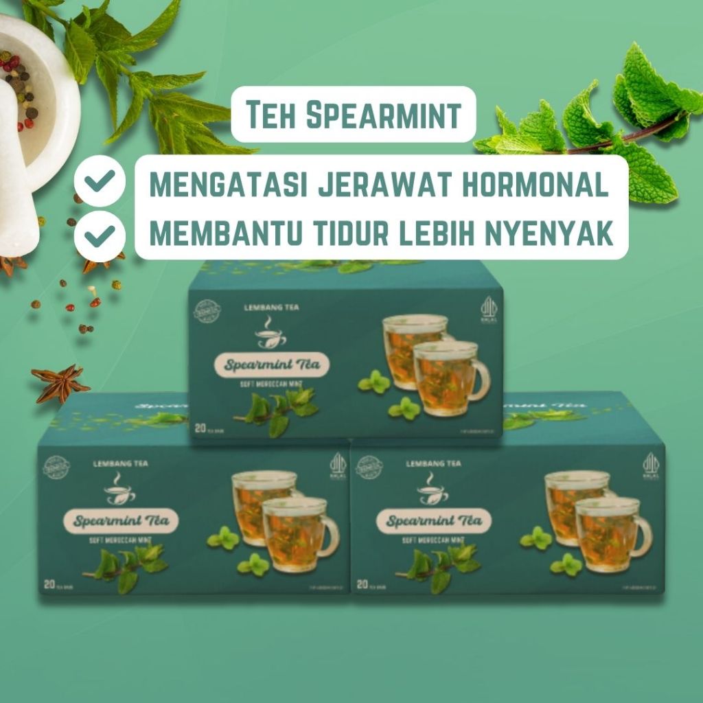 

LEMBANG TEA - Teh Spearmint untuk mengatasi jerawat hormonal dan membantu tidur nyenyak