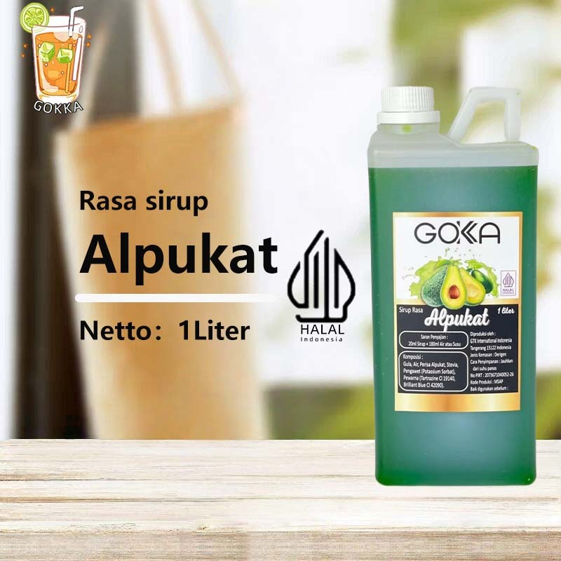 

GОKKA Syrup / Alpukat Flavoured Sirup / Sirup Alpukat 1L International Halal