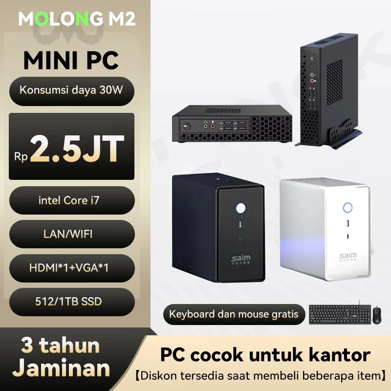 Intel i5 desktop kantor mini Komputer full set lengkap layanan pelanggan perusahaan desain PC gaming