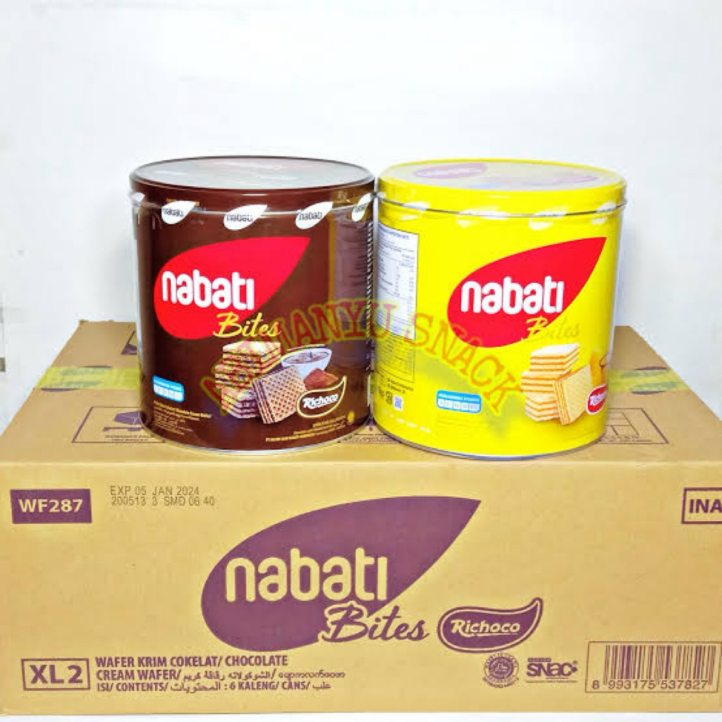

Wafer Nabati Kaleng Keju dan Coklat 300gr