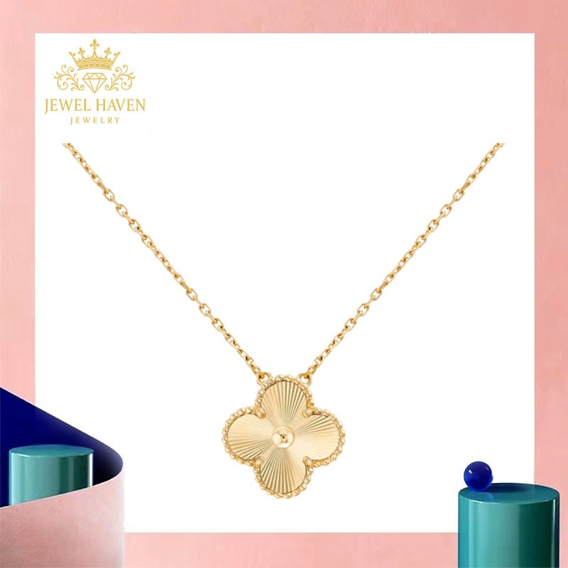 【18K emas asli/100% Original】Van Cleef & Arpels Alhambra Kalung Wanita Gold