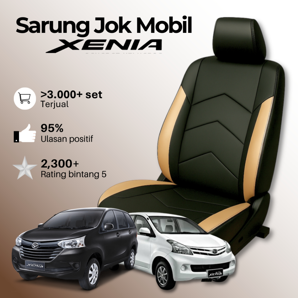 SARUNG JOK MOBIL AVANZA XENIA COVER JOK MOBIL KULIT BAHAN SINTETIS 100% TERMURAH LANGSUNG PRODUSEN