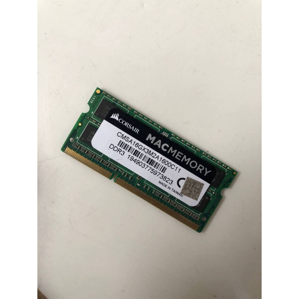 Ram memory sodimm ddr3L 8GB 1600 12800 KIT corsair mac memory CMSA16GX3M2A1600C11 Garansi DTG