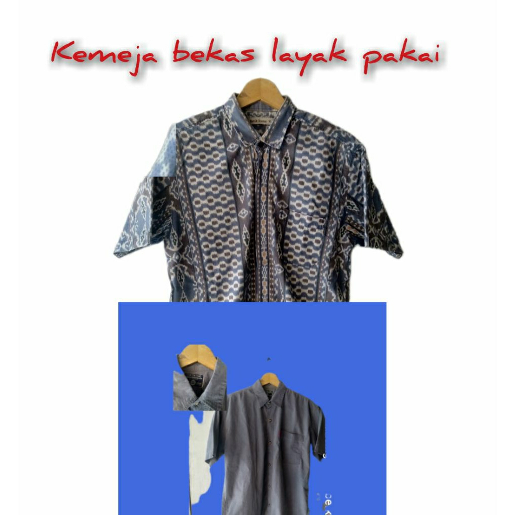 kemeja pria bekas