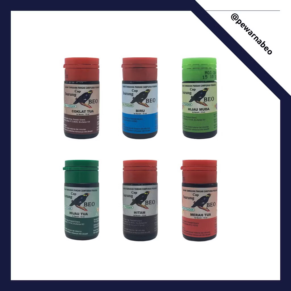 

Pewarna Makanan Murah CAP BEO Aneka Warna 15ml