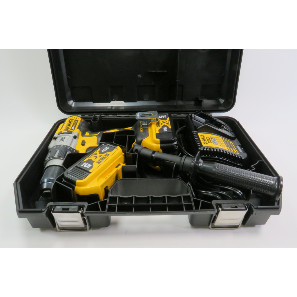 Bor Baterai DEWALT DCD996P2 20V MAX XBor BateraR Hammer Drill Kit, Brushless, 3-Speed (DCD996P2) 2 B