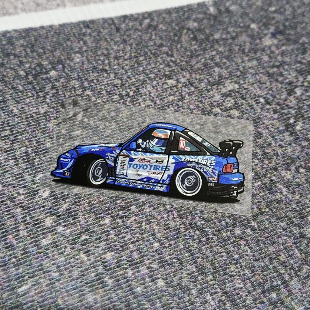 

Sticker Chibi 180SX Kawabata Toyotire Vinyl Transparan White Toner