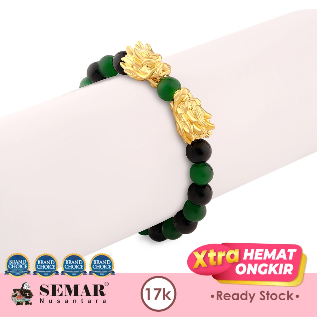 Gelang Emas Giok Vintage The Forest Dragon Gold 23K Semar Nusantara