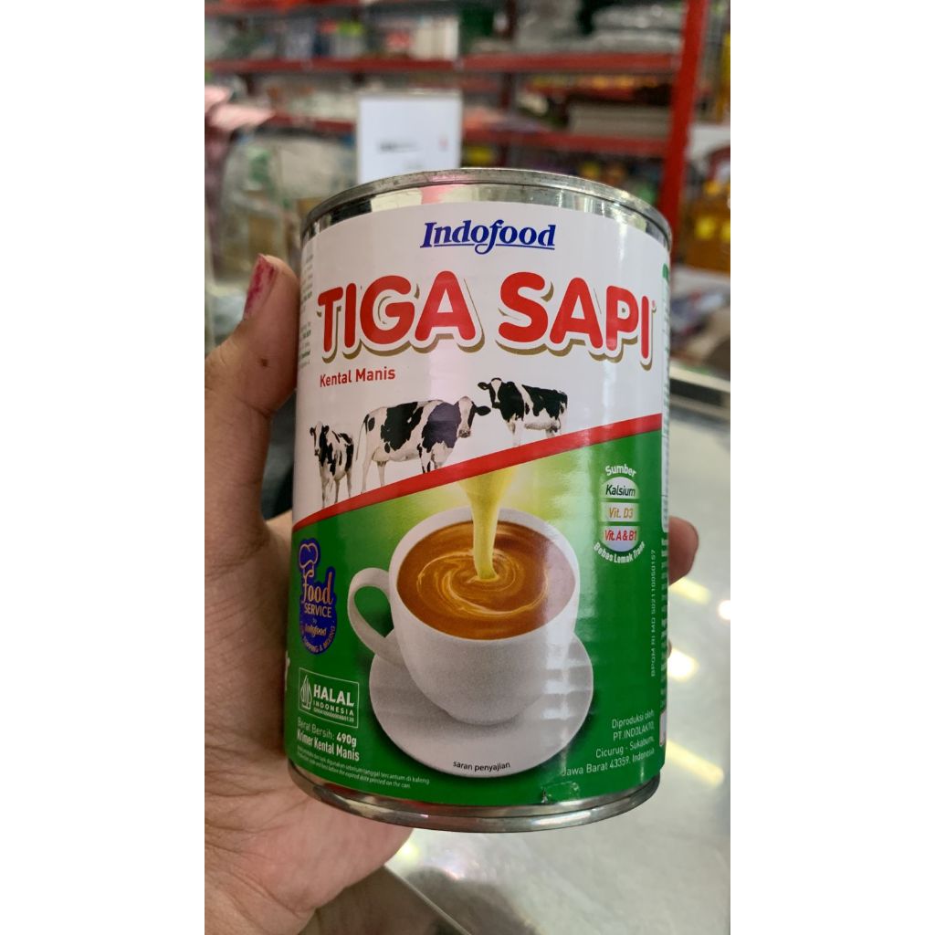 

SUSU KENTAL MANIS TIGA SAPI INDOFOOD 490 GRAM ALMIRA PLASTIK / Susu Kental Manis Tiga Sapi