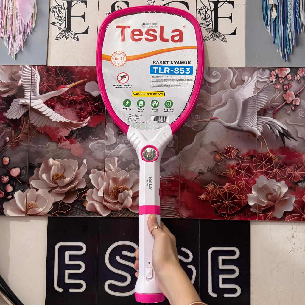 ORIGINAL RAKET NYAMUK TESLA RAKET LISTRIK UNTUK NYAMUK RAKET PEMBUNUH NYAMUK TLR-853