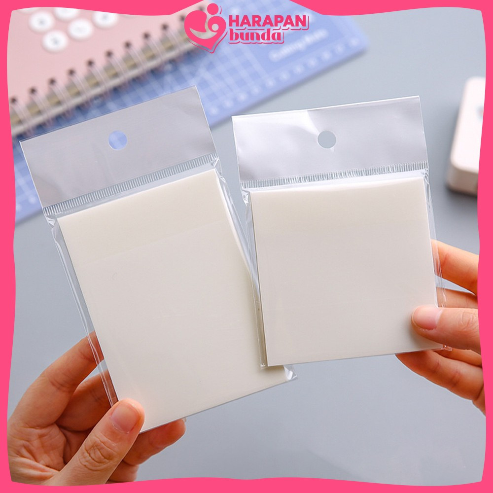 

EC Kertas Memo Transparan Isi 50 Lembar Uk 51X76 Waterproof Untuk Kantor Sekolah / Sticky Note Tempel Tahan Air / Label Stickers Catatan Bening Harapan Bunda A87