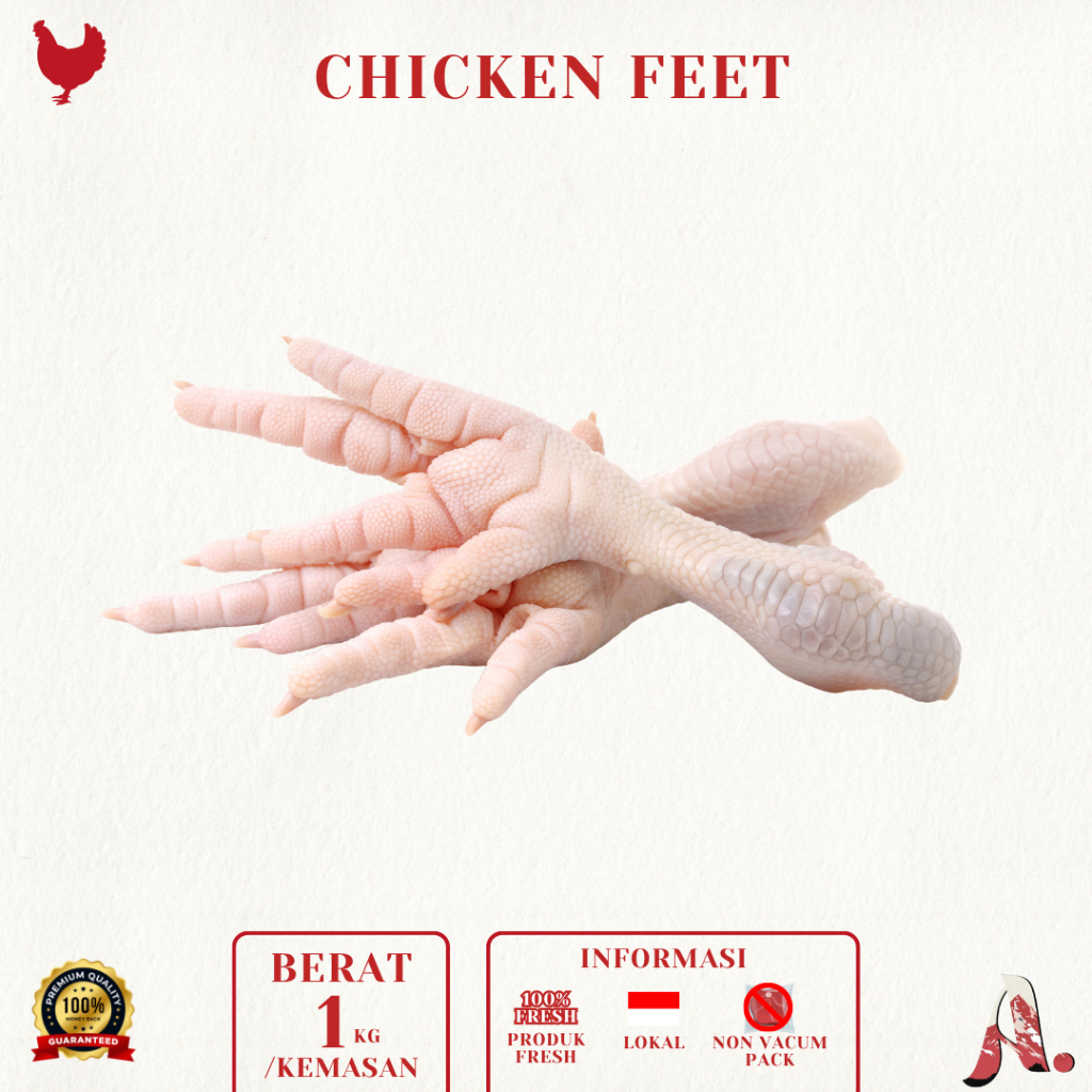 

Ceker Ayam Segar / Kaki Ayam/ Chicken Feet / Daging Ayam Potong Segar