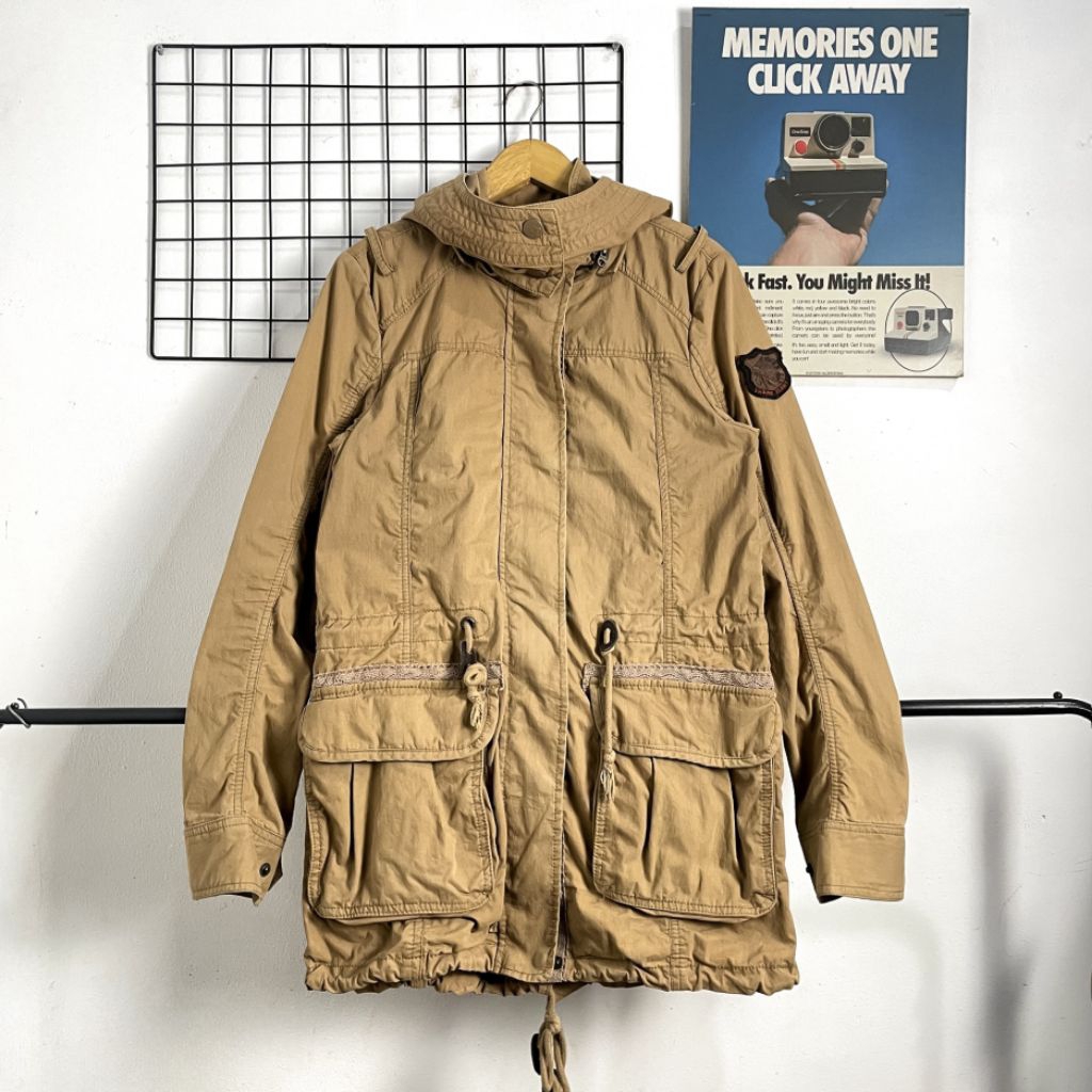 SHANE JEANS JAKET PARKA SECOND ORIGINAL, JAKET PARKA KANVAS, JAKET PARKA KATUN, JAKET WANITA, JAKET 