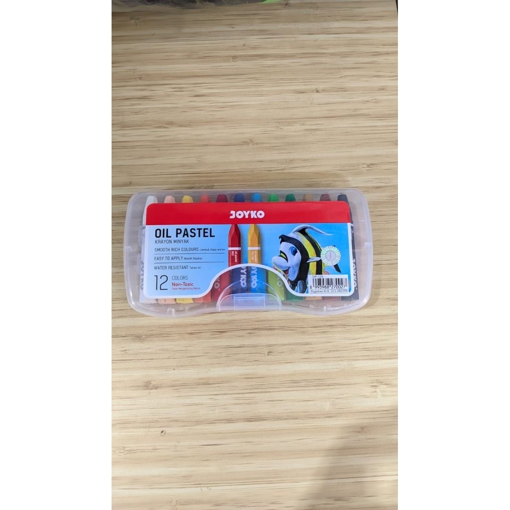 

Crayon Joyko oil pastel 12 warna op-12s