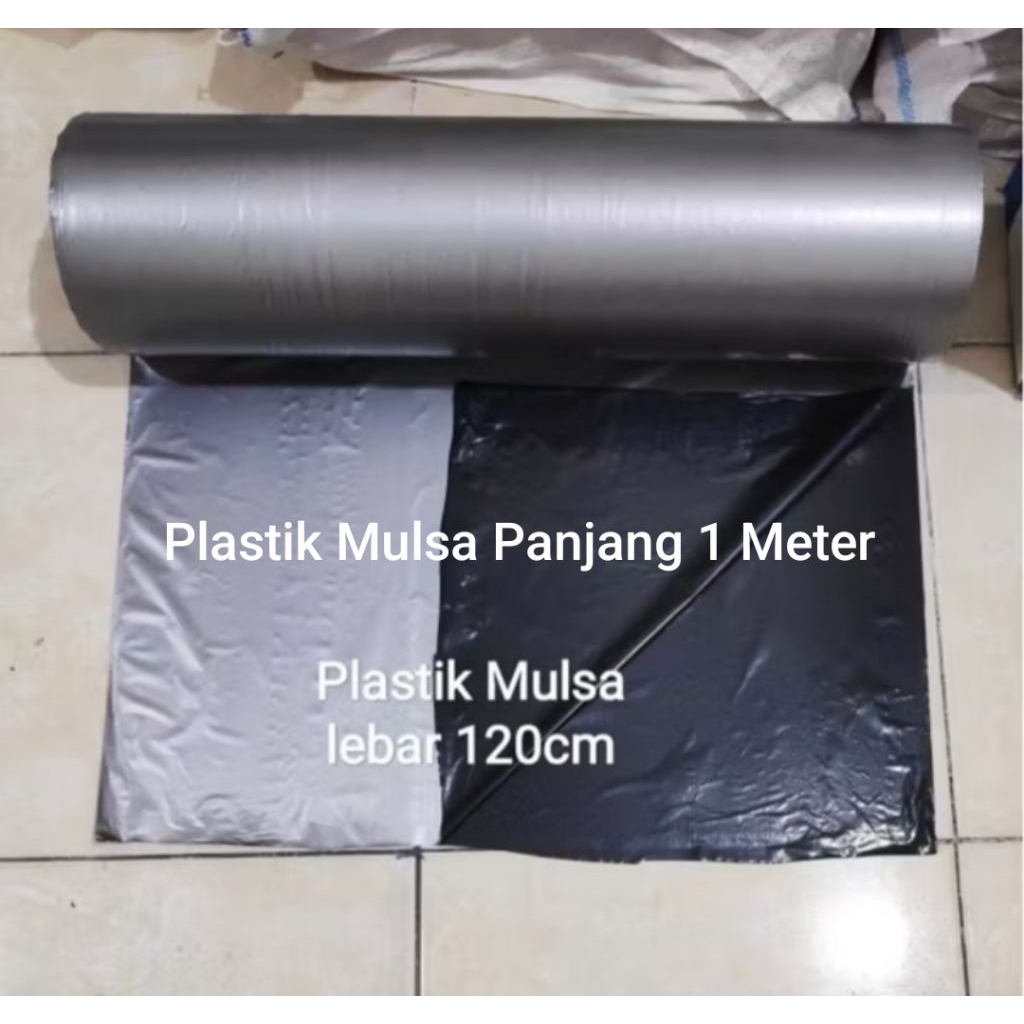 Plastik mulsa Hitam Silver, mulsa sayuran, eceran
