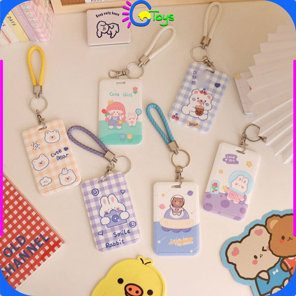 

EC CR-C1240 ID Card Holder Motif Karakter Lucu Pelindung Kartu Name Tag / Tempat Kartu Akses Kantor MRT Busway E-Money Flazz Lanyard