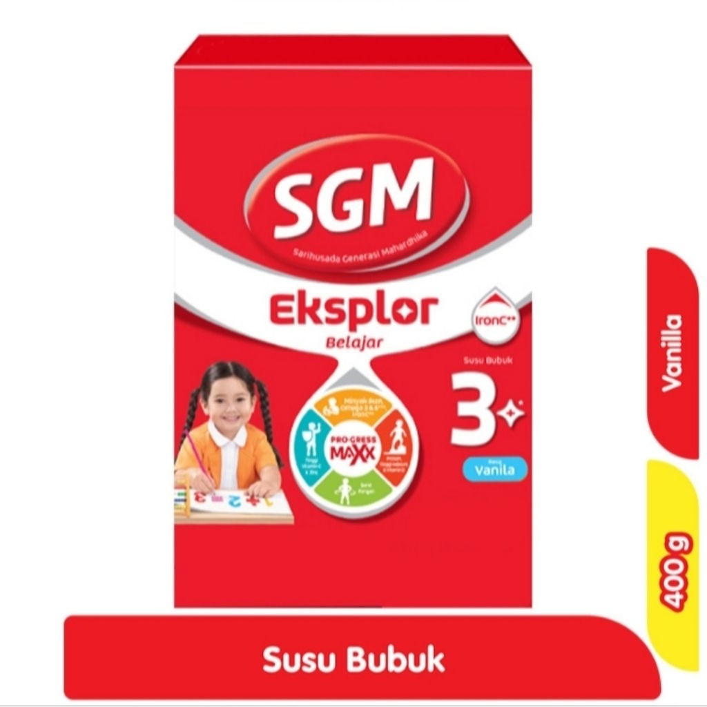 

SGM Eksplor 3+ dengan IronC Susu Bubuk Anak Vanila 400 g