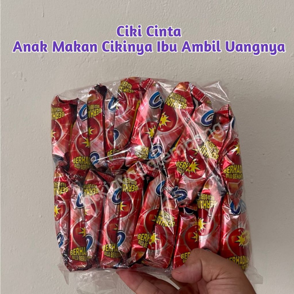 

snack cinta stik berhadiah uang jika beruntung isi 10