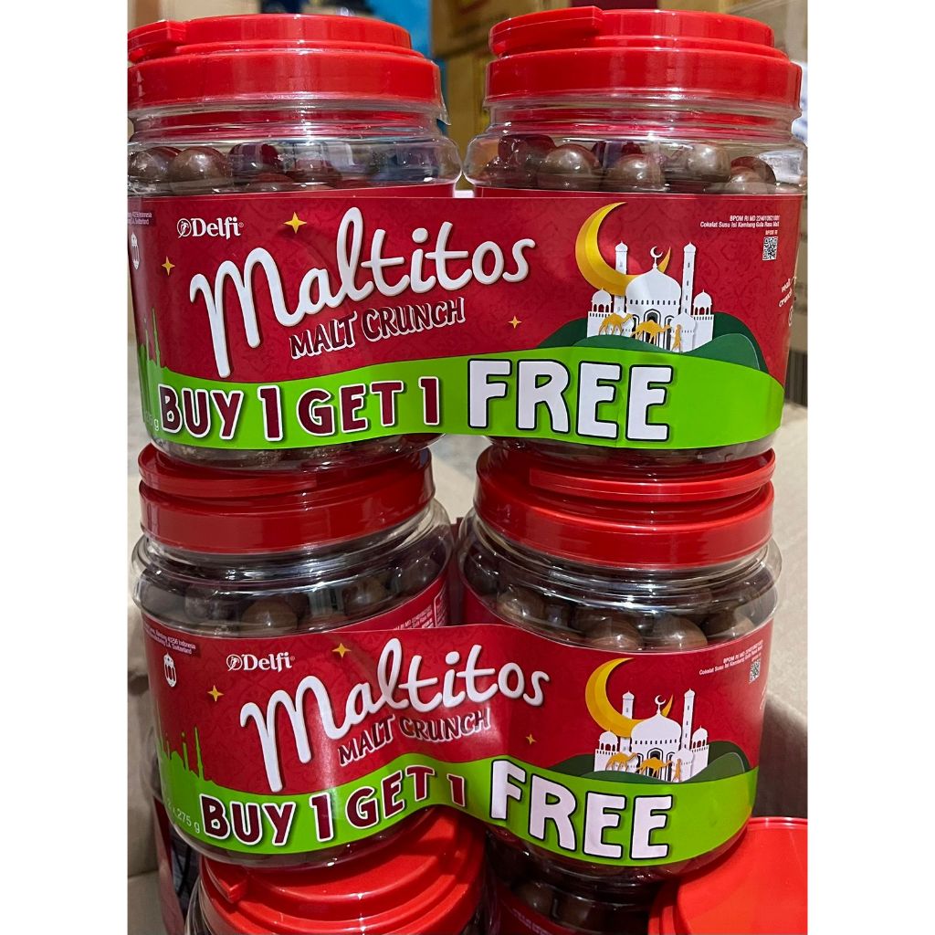 

COKLAT DELFI MALTITOS 2x275 GRAM BUY 1 GET 1 - Malt Crunch
