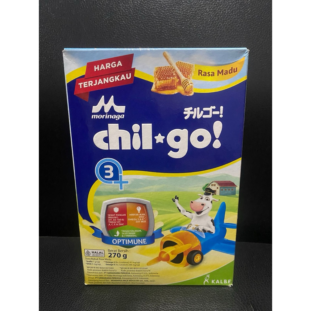 

Morinaga Chilgo 3+ madu 270g Exp Okt 2025