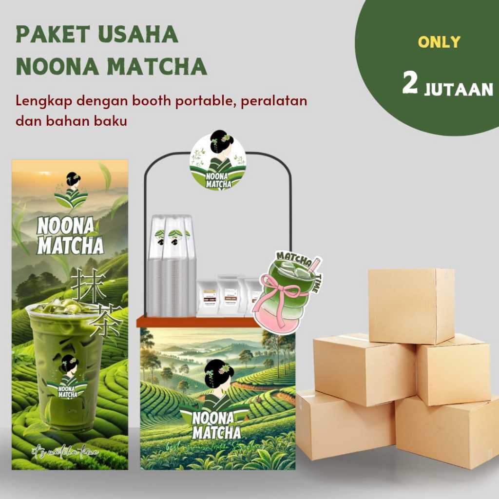 

PROMO KEMERDEKAAN PAKET USAHA MINUMAN NOONA MATCHA (FRANCHISE MINUMAN HITS 2025) MATCHA KKINIAN
