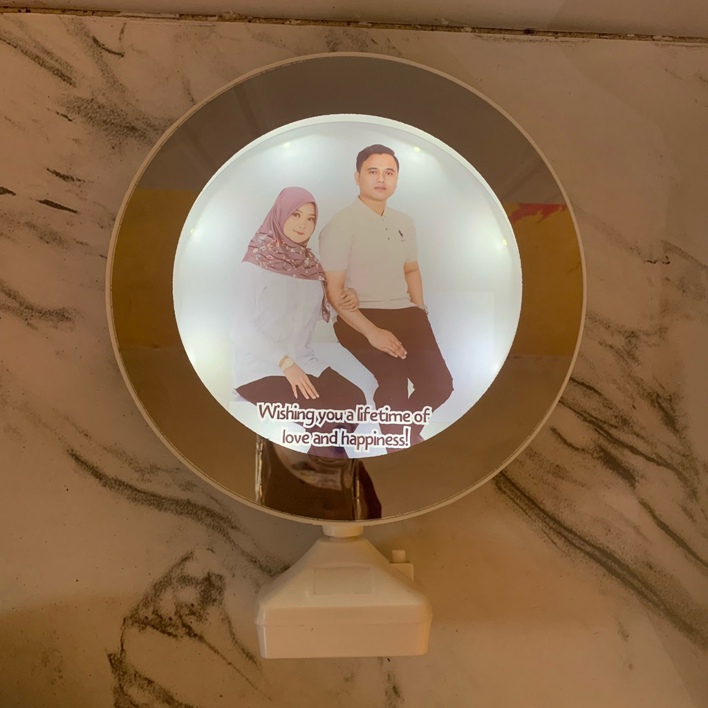 cermin foto ajaib / hadiah cermin foto / kado cermin custom