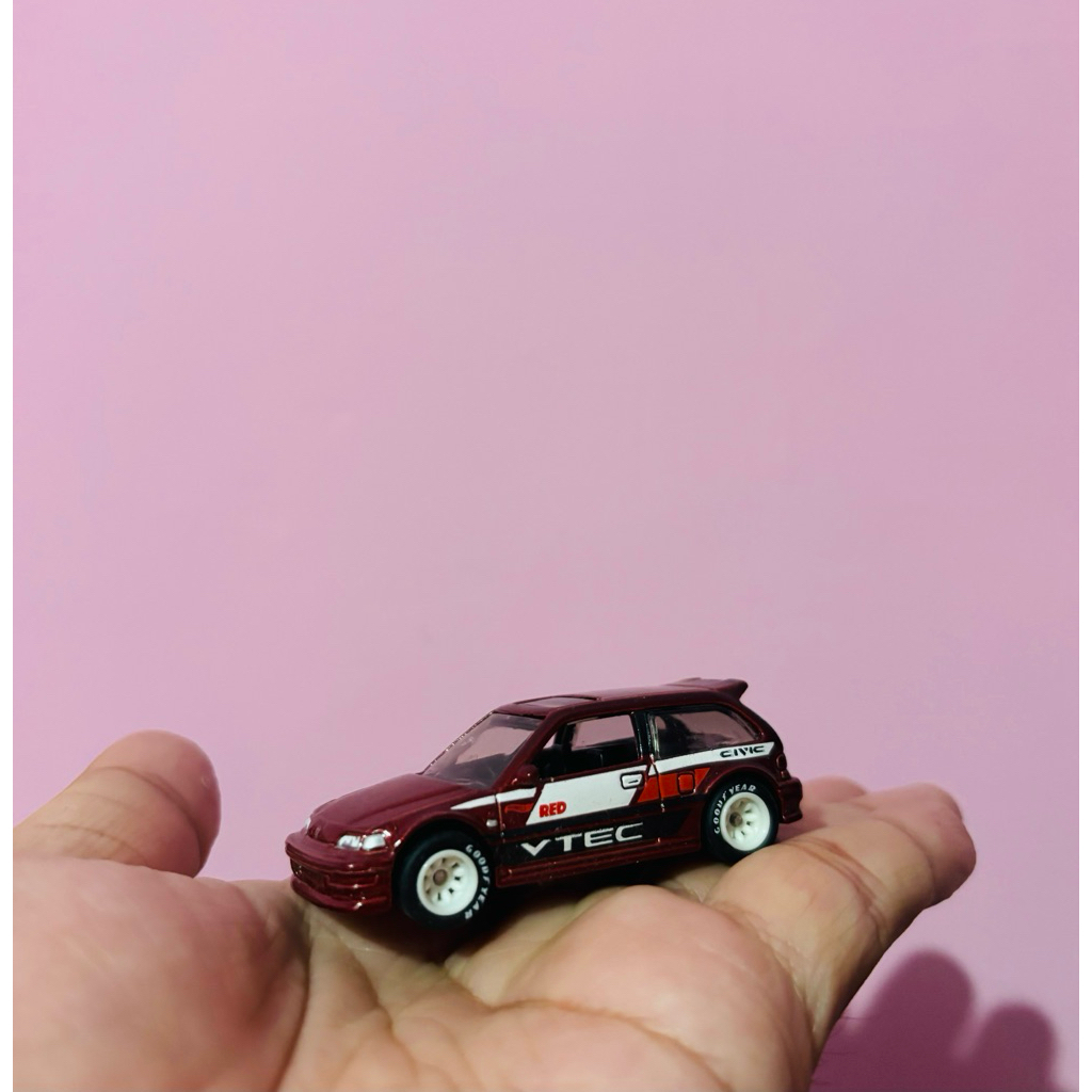 Hotwheels 90 Honda Civic EF Red Edition