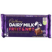 

Cadburry Dairy Milkt Fruit Nuts - 20Gram