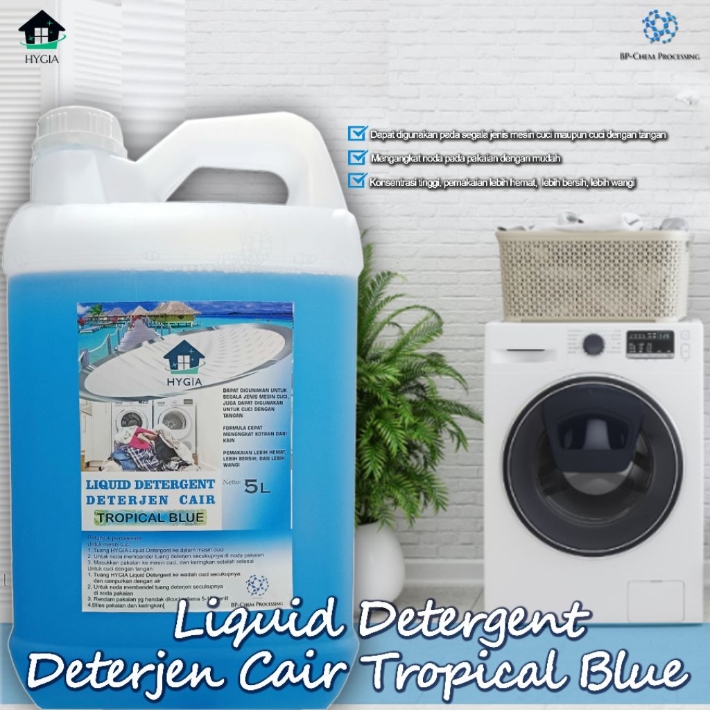 Hygia Deterjen cair/Deterjen baju/Deterjen premium 5 liter/Deterjen murah/Deterjen wangi/Deterjen be