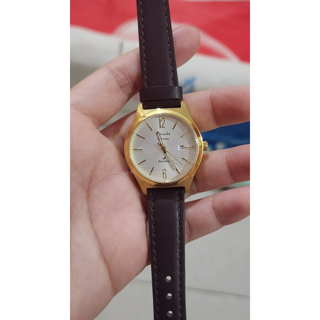 Jam Tangan Alexandre Christie AC1009 AC 1009 Original Garansi Resmi - Silver Gold