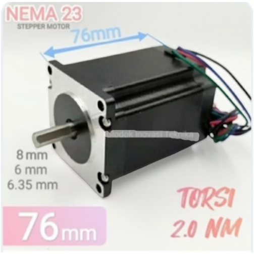 Motor stepper 57 steper NEMA 23 NEMA23 CNC Router 2 singel phase