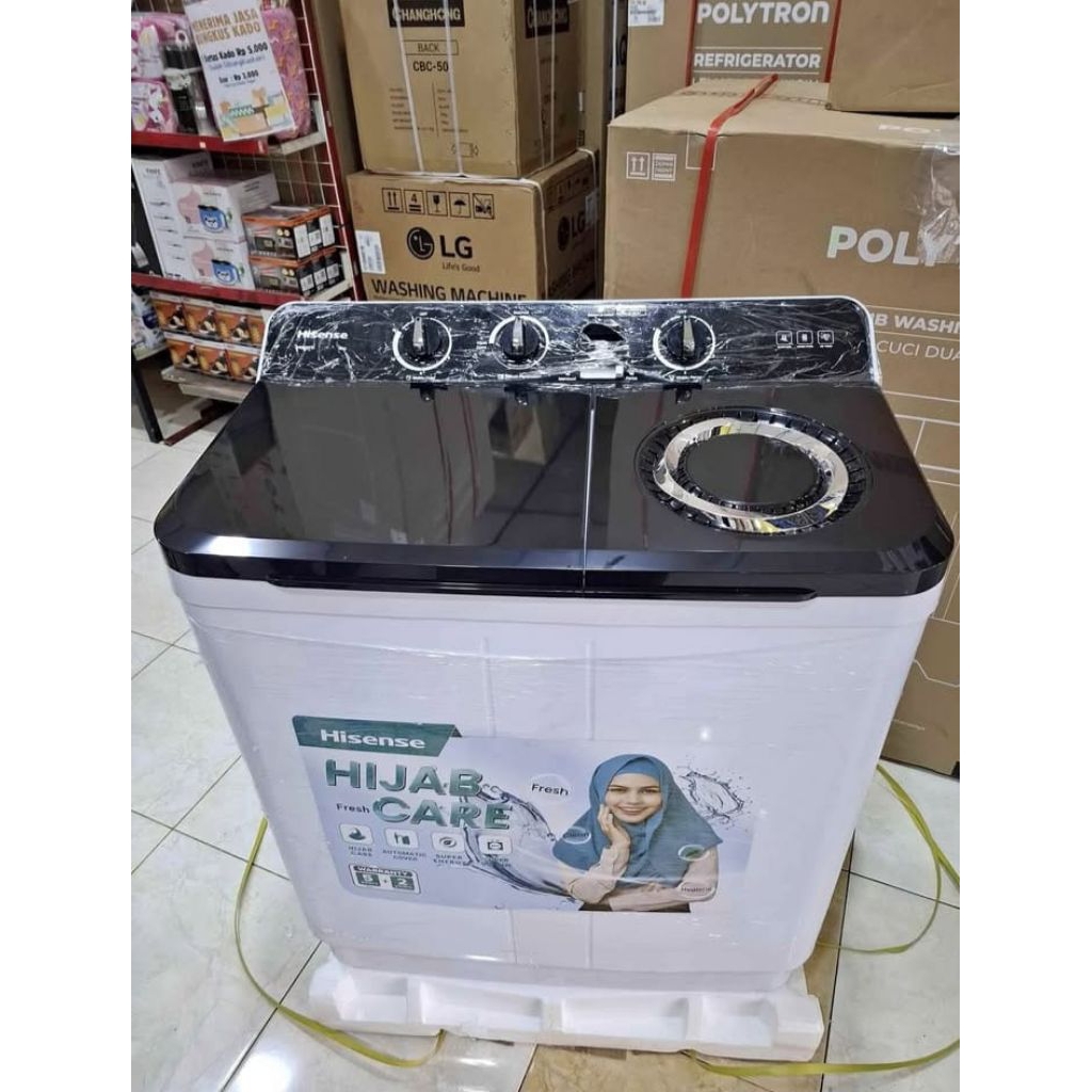 Mesin Cuci 8 Kg 2 Tabung Hisense WS 80K 8Kg