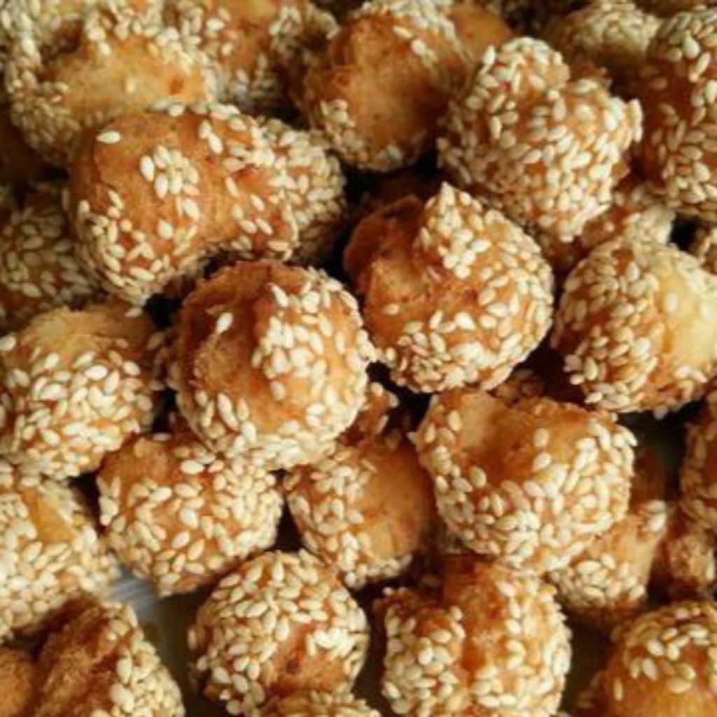 

Kue Ketawa Onde onde Kering Wijen Snack Jadul Enak Renyah Gurih khas Medan Asli Sumatera Utara • isi 6
