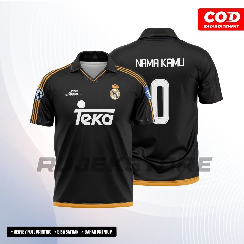 Jersey Madrid 1999 Away Retro Full Printing