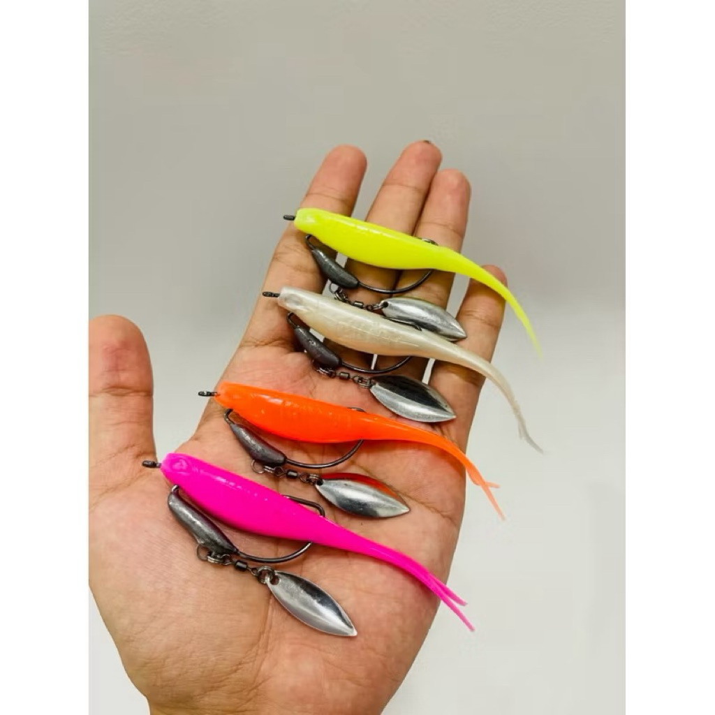 PROMO SILENCER 10CM PLUS HOOK TIMAH BLADE || UMPAN CASTING IKAN GABUS TOMAN