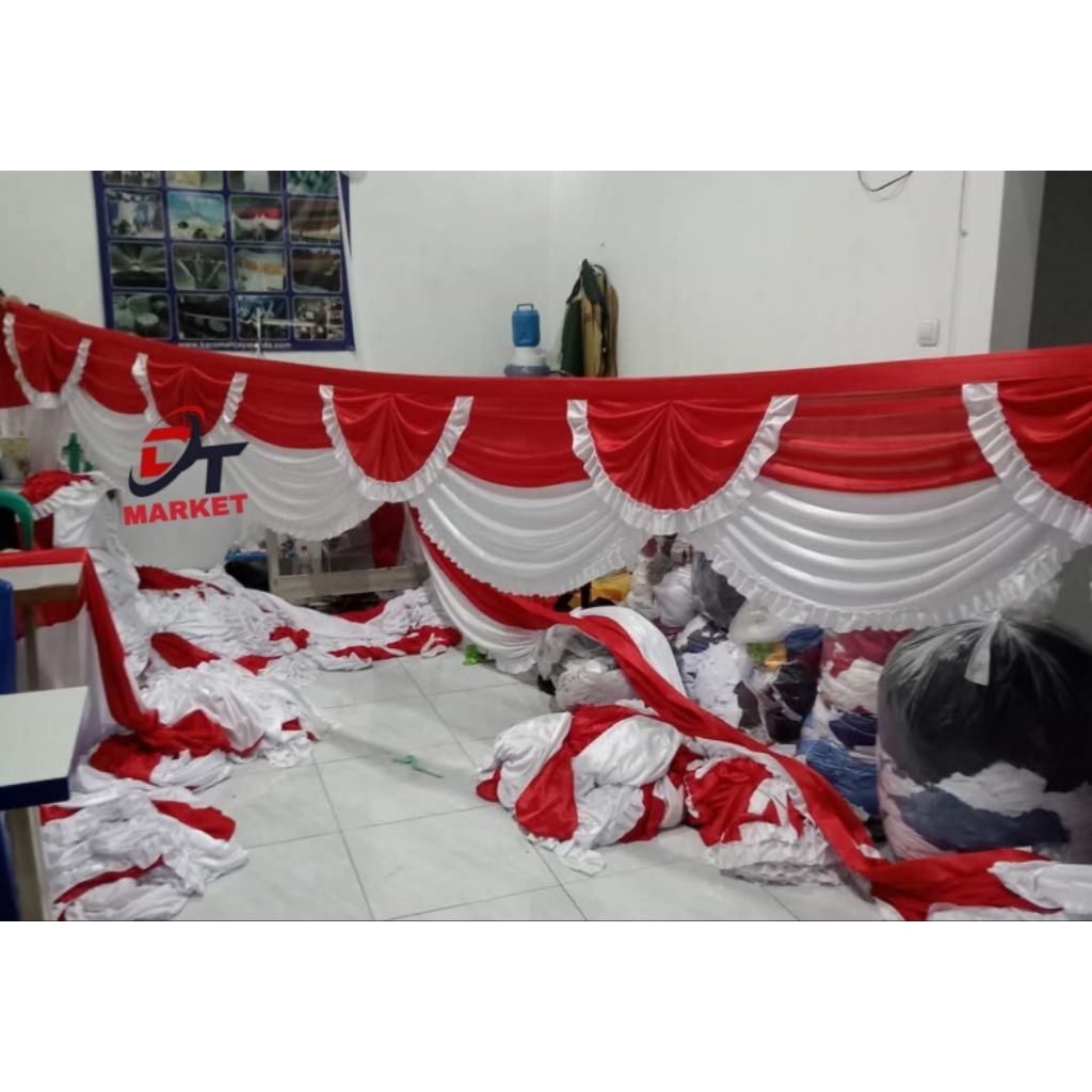 Umbul2 rumbai merah putih agustusan