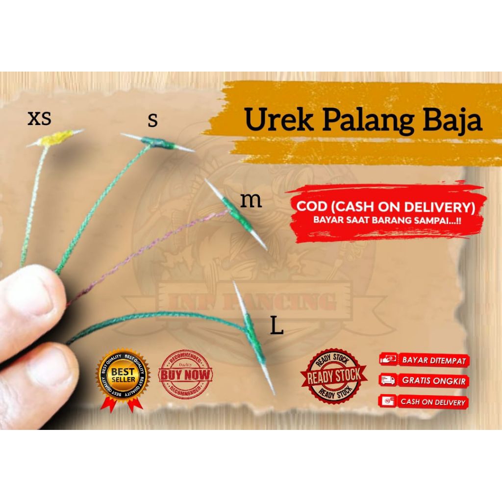 Urek Palang Baja Jerman - Kail Pancing Belut Palang