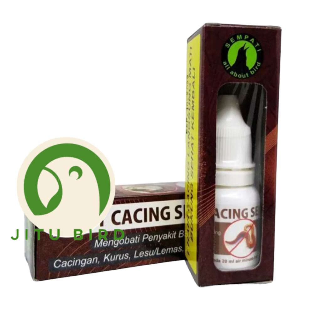 SEMPATI OBAT CACING MENGOBATI BURUNG SAKIT CACING KURUS LESU UNTUK MURAI KACER LOVEBIRD ANIS DLL