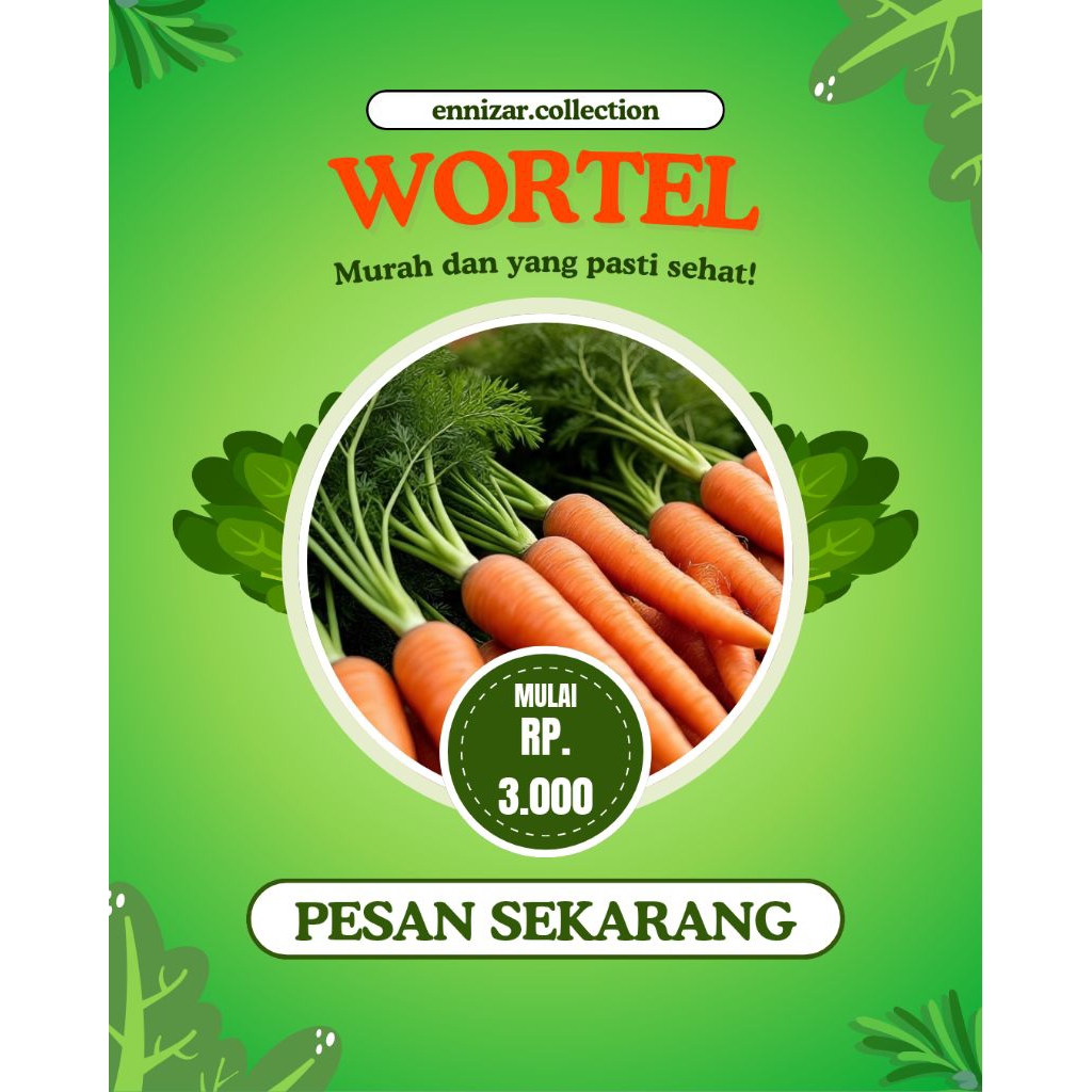 

sayur wortel segar dari wonosobo.