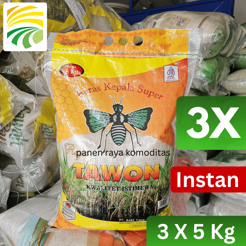 

Beras Raja Tawon Kuning 5kg x 3 (3 Pcs)