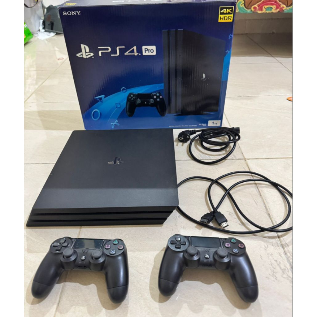PS4 Pro Hen 1 TB 2 Stik Ori Mesin