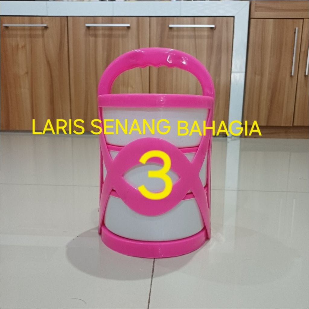 rantang montong susun 3/ rantang susun /rantang plastik /rantang susun piknik /rantang susun hajatan