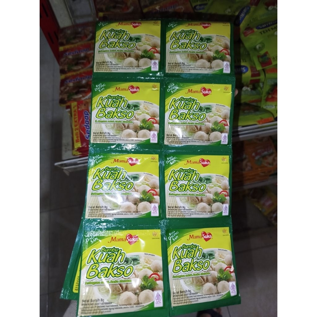 

Kuah Bakso Mama Suka (1renceng) 8g