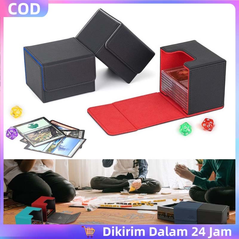 Card Storage Box Tahan Lama - Kotak Kartu Yugioh/Pokemon/MTG - Bahan Plastik Kuat - Kapasitas 80-120