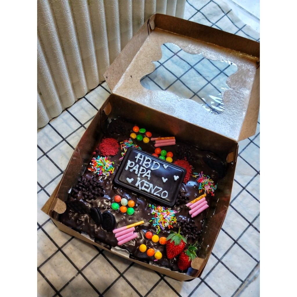 

Kuetart potong coklat