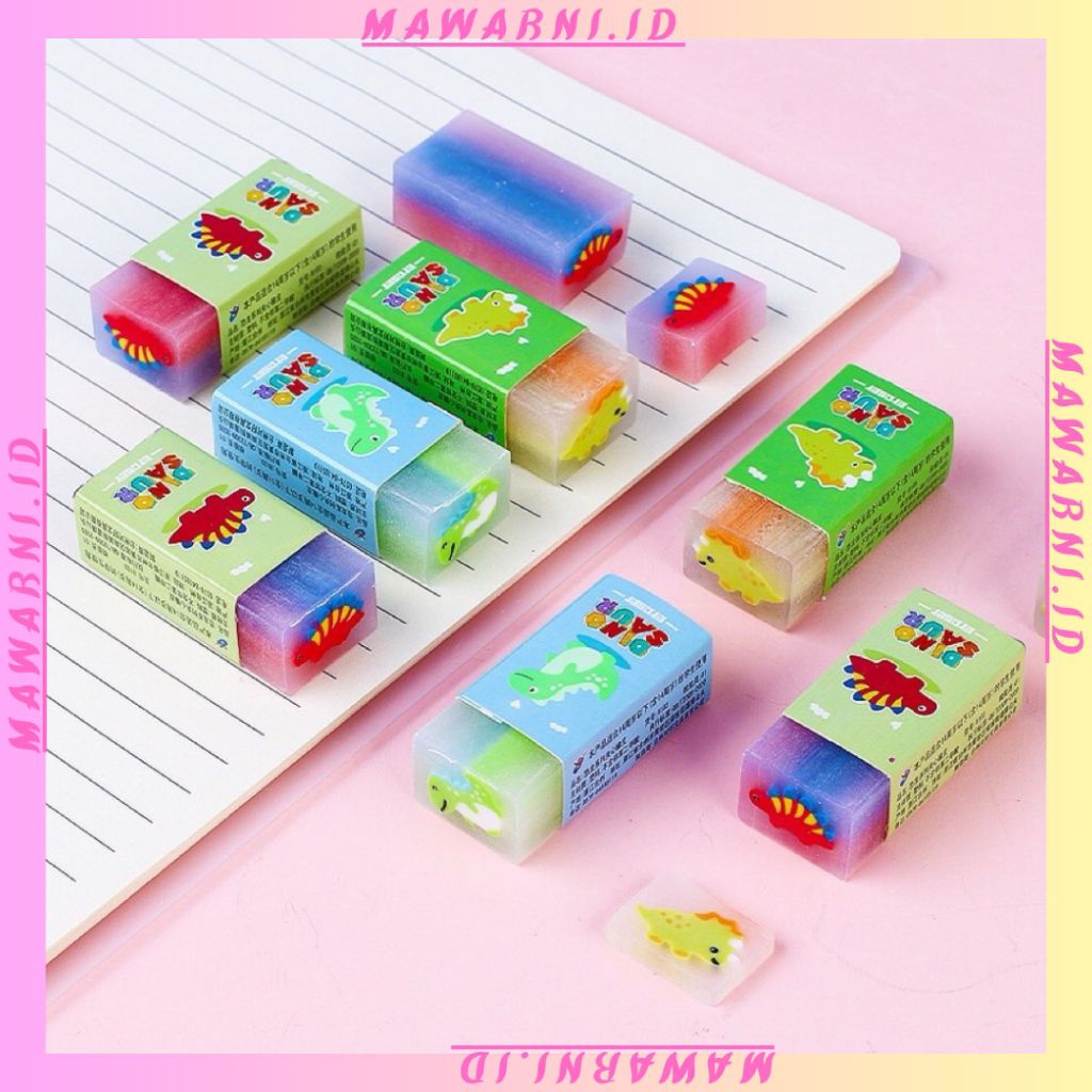 

MAWARNI Penghapus Pensil Motif Buah Fruit Eraser Penghapus Karakter Animal Dinosaurus Sweet Eraser Anak