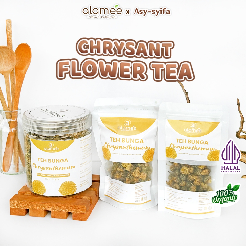 

Teh Bunga Chrysanthemum Tea Krisan Emas Golden Crysant Herbal Alami Organik Alami Crysanthemum