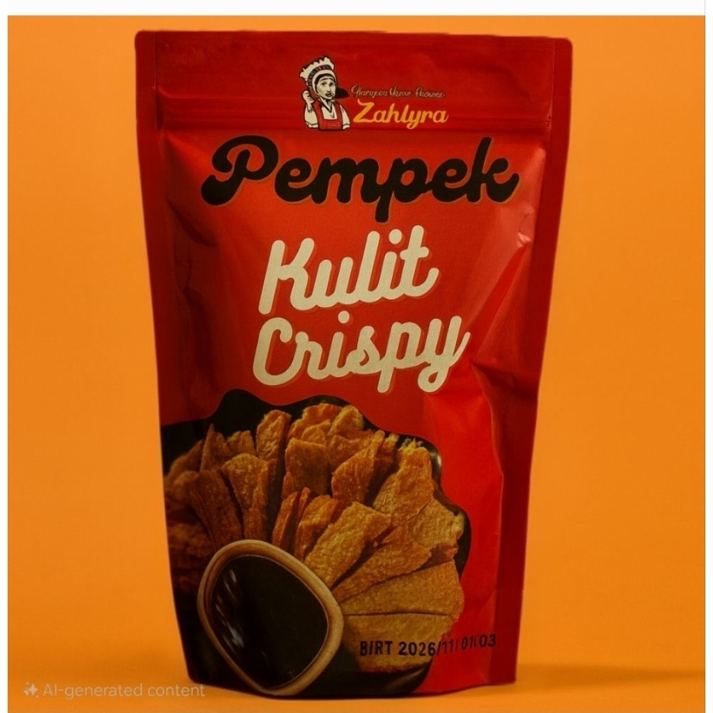 

Pempek Kulit Crispy Asli Palembang Kulit Ikan Kakap Spesial PIRT Halal 130g