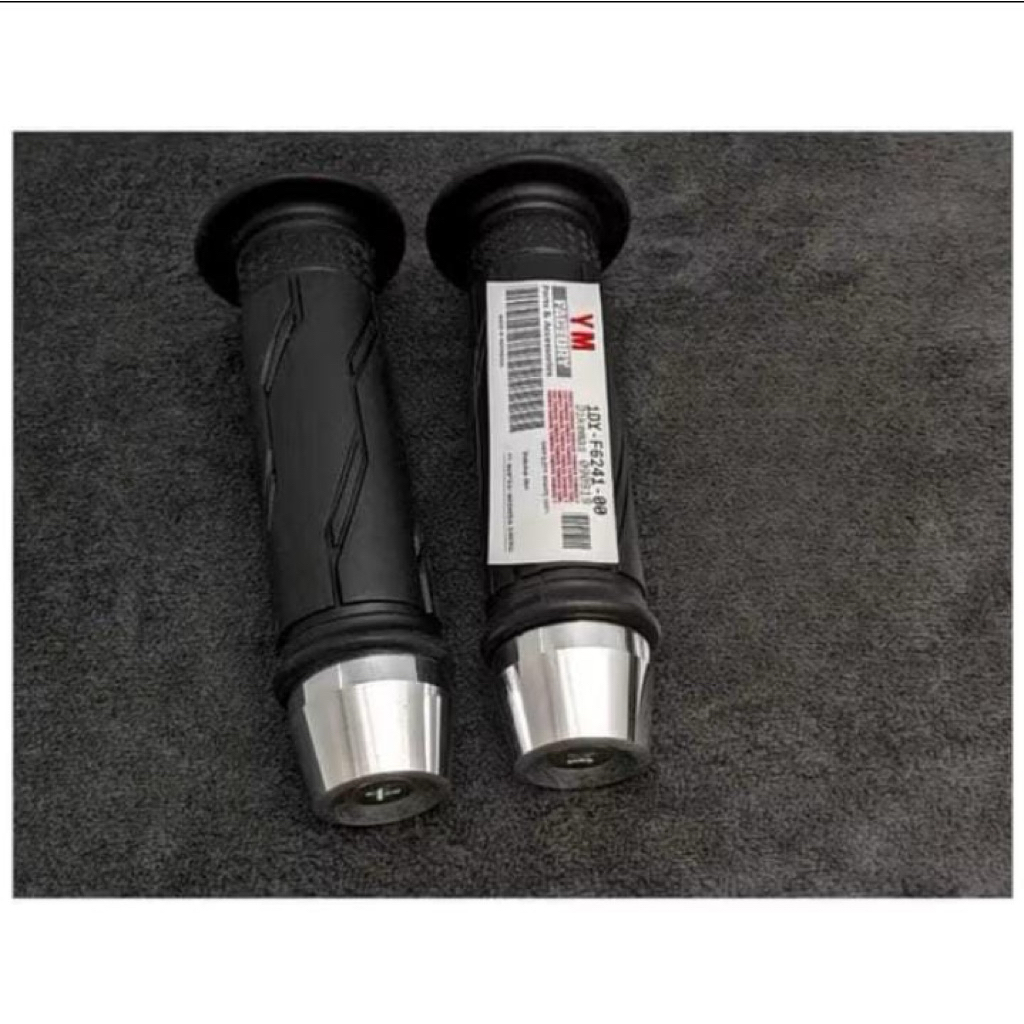 Handgrip motor YAMAHA ORIGINAL paket Yamaha handgrip plus jalu chrome