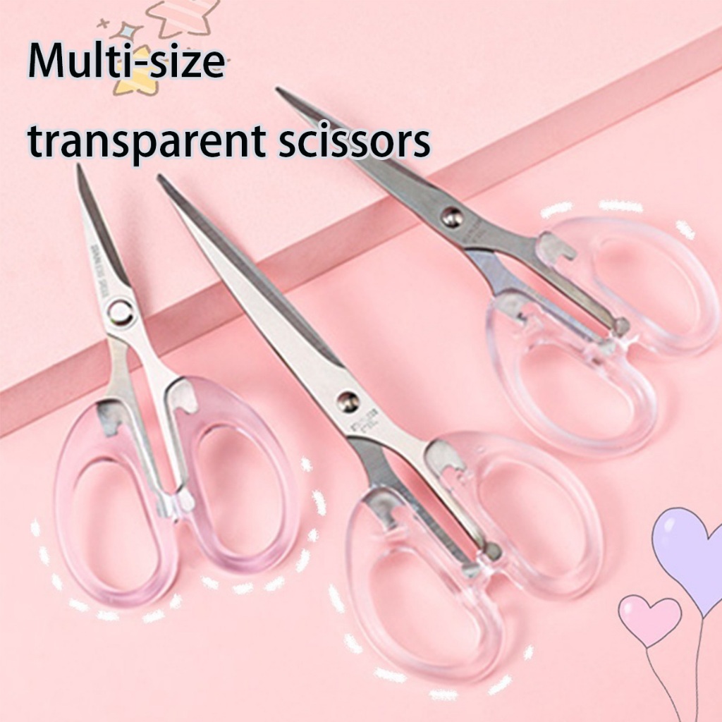 

Gunting Bening Kertas Transparan Aesthetic Scissors Scrapbook Use Tajam Multipurpose Scissors Stainless